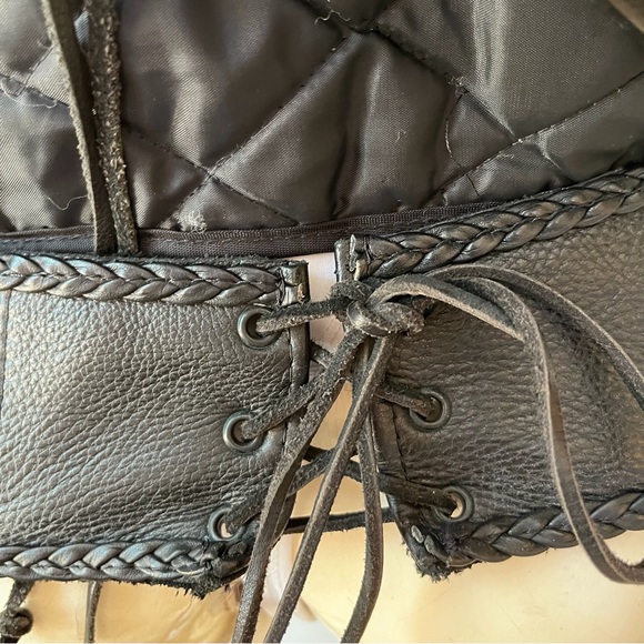 Deerskin Trading Post leather motorcycle riding chaps - Picture 15 of 16